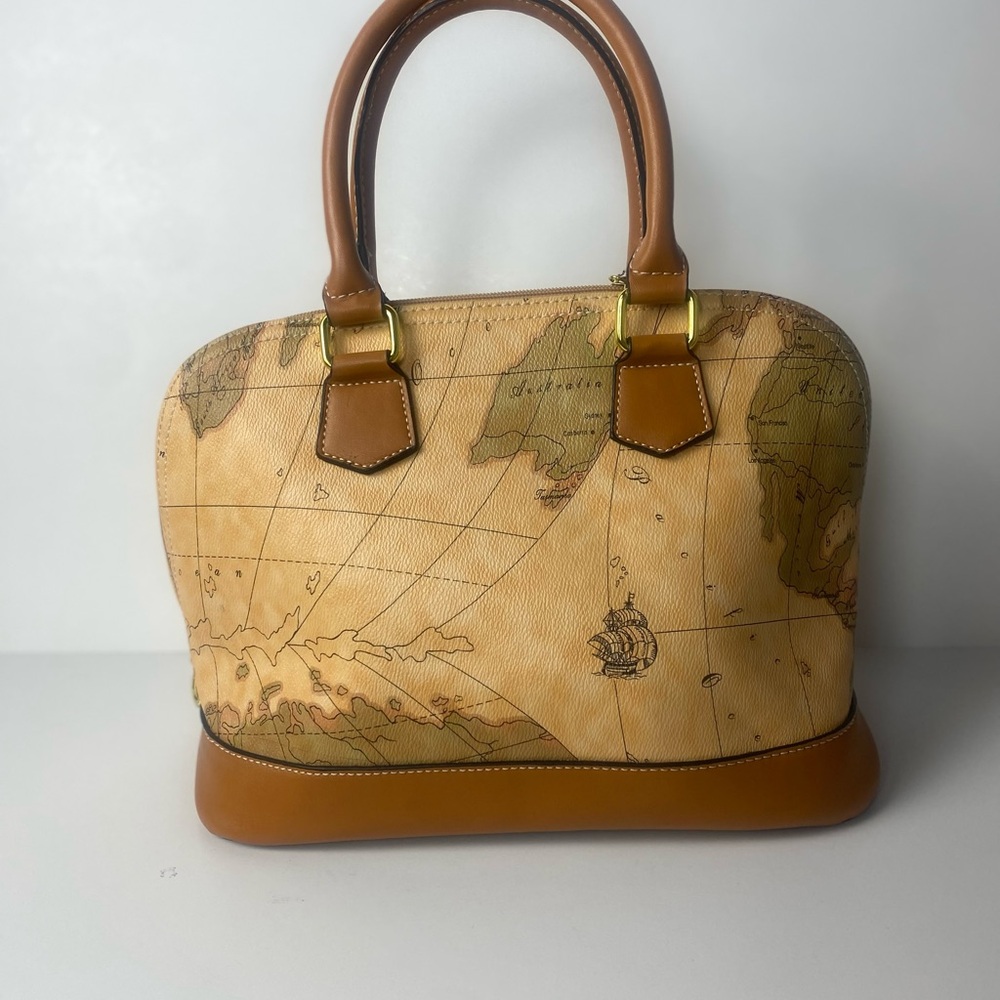 Kala Collection Map Print Satchel — Travel Inspired